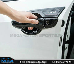 Honda Civic X Carbon Fiber Door Handle Bowl For Models 2016 - 2021