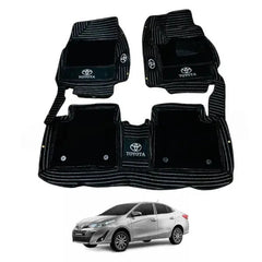 Toyota Yaris Carpet Floor Mat Black - Model 2020-2021