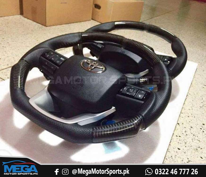 Toyota Hilux Revo Carbon Fiber Steering Wheel For Model 2016-2021