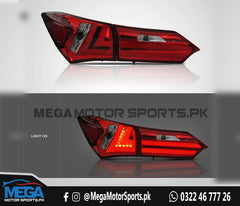 Toyota Corolla Backlights Lava Red And Black - Model 2014 - 2021