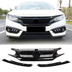 Honda Civic X  Front Chrome Grill For Models 2016 - 2021