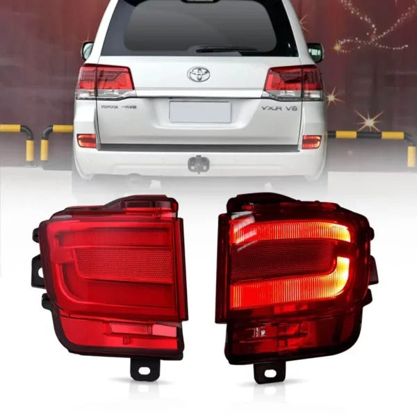 Toyota Land Cruiser V8 Facelift Tail Lights - Red