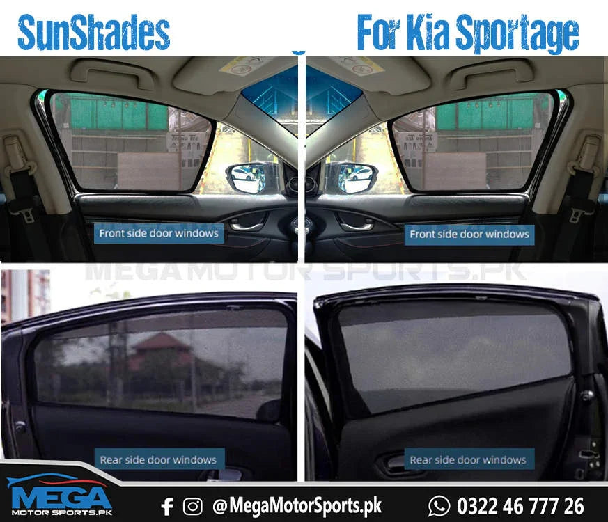 KIA Sportage Sun Shades Premium Quality For 2019 - 2023