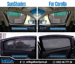 Toyota Corolla Sun Shades Premium Quality For 2016 - 2023