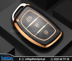 Hyundai Tucson TPU Black Key Fob / Key Cover For 2020 2021 2022
