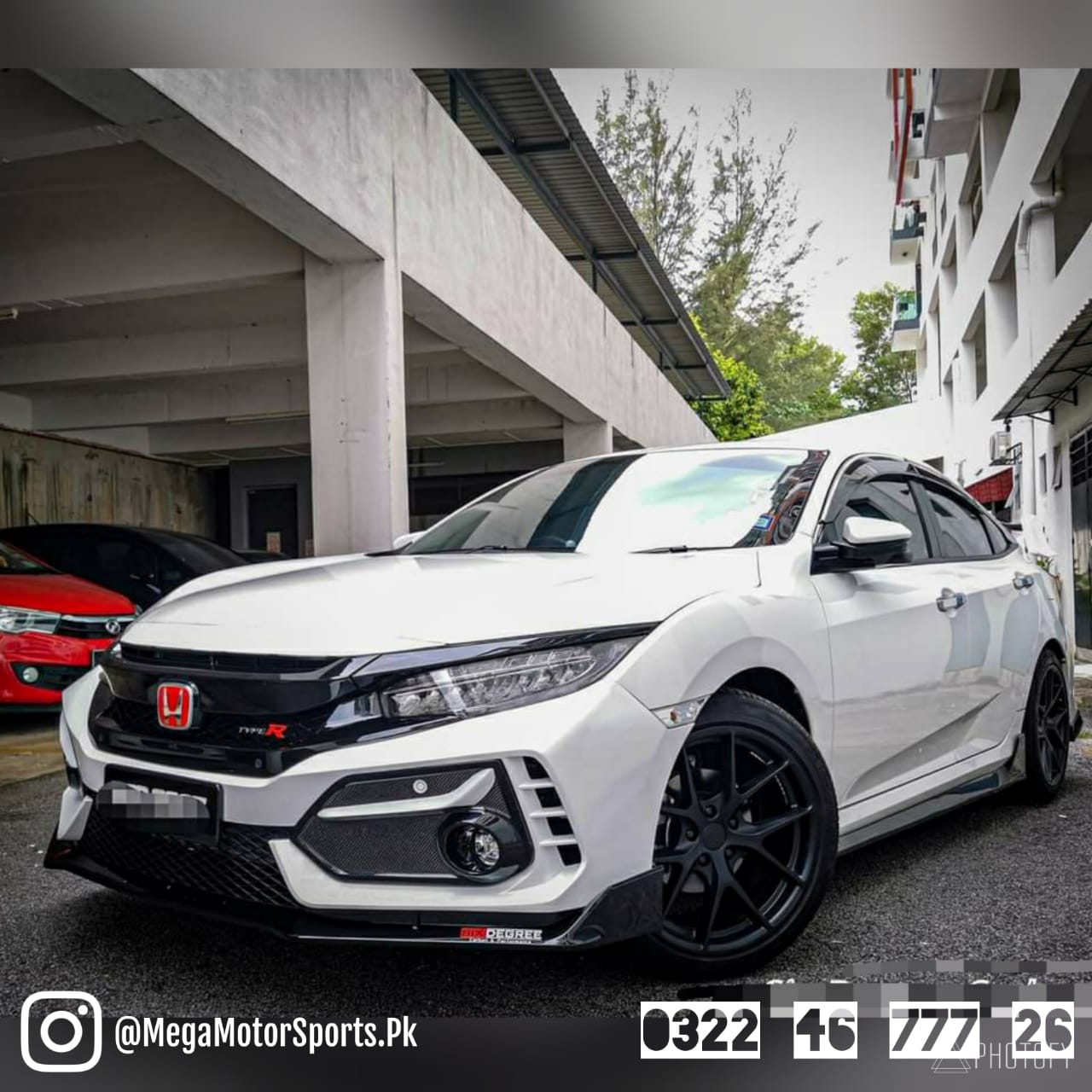 Honda Civic Type R Facelift 2020 Fog Covers (4 Pieces)