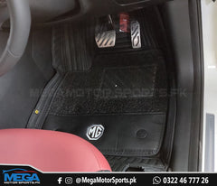 MG HS Black 10D Floor Matts with Black Grass For Models 2020 2021