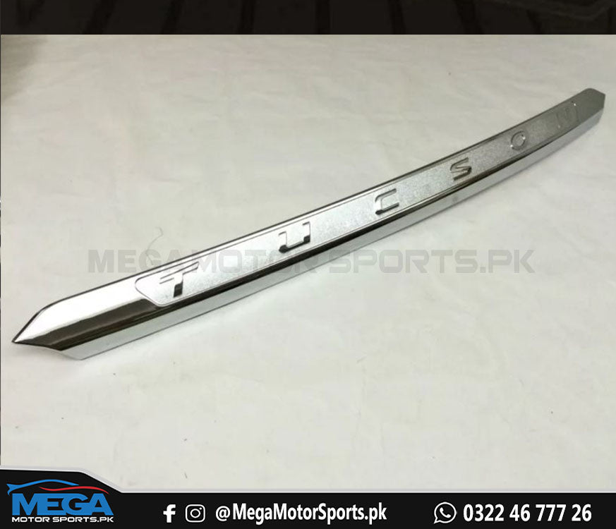 Hyundai Tucson Chrome Front Hood with Logo For 2021 2022