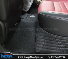MG HS Black 10D Floor Matts with Black Grass For Models 2020 2021
