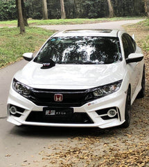 Honda Civic X  Front US Facelift Bumper With Chrome Trims