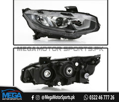 Honda Civic X Genuine Right Headlight - Slightly Used For 2016 - 2021