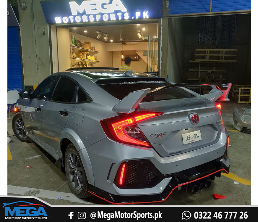 Honda Civic Type R Spoiler For Models 2016 - 2021