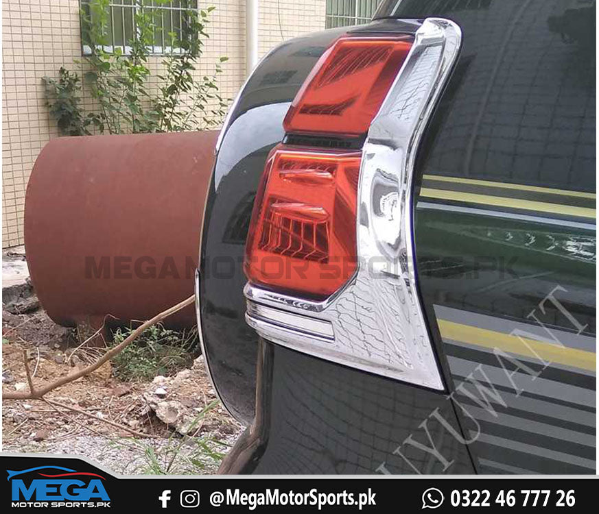 Toyota Prado Back lights Chrome Trims 2pc - Model 2009-2020