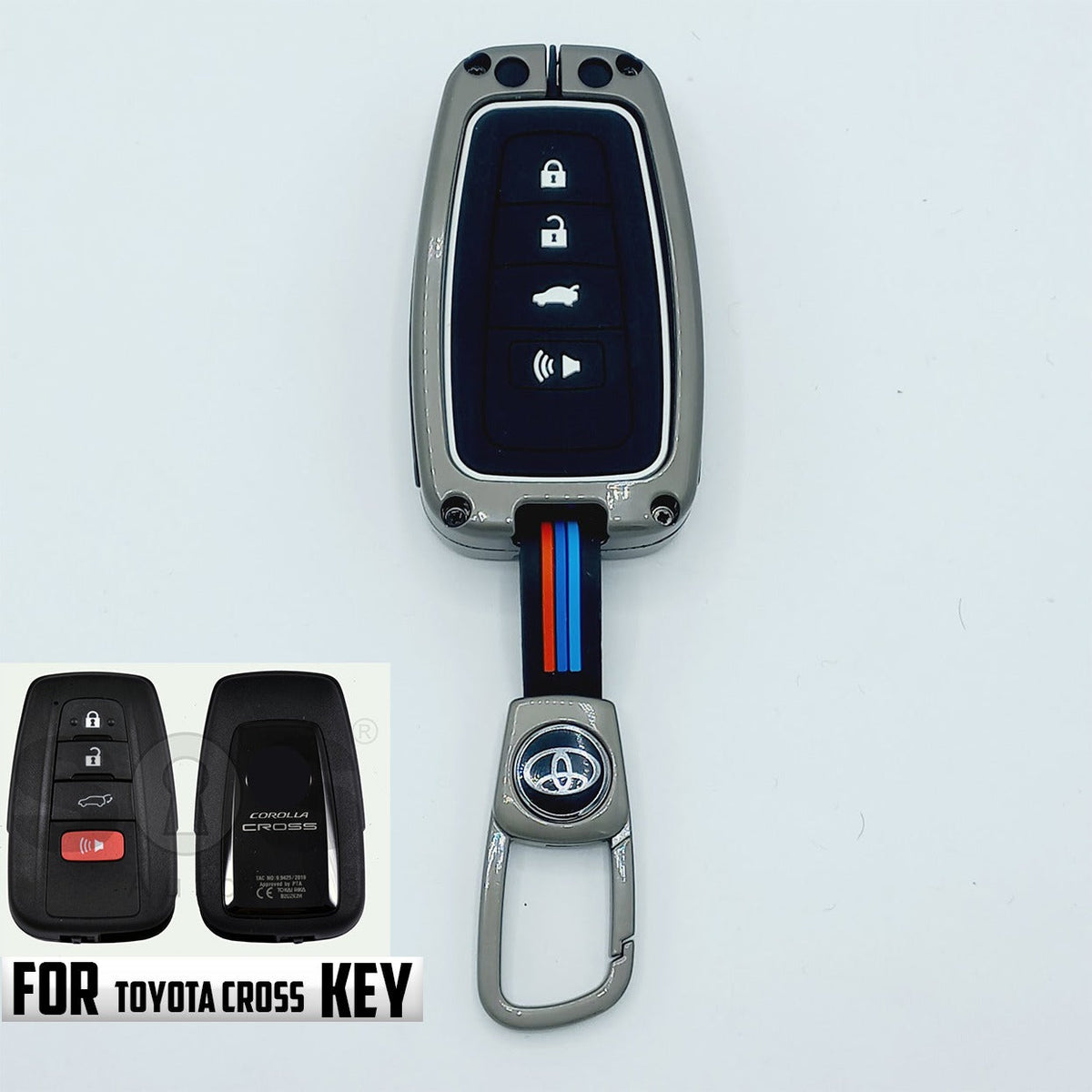 Toyota Corolla Cross Metal Key Fob / Key Cover
