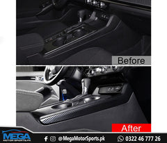 Honda Civic 2022 Carbon Fiber Gear Panel Side Trims For 11th Generation 2022 2023