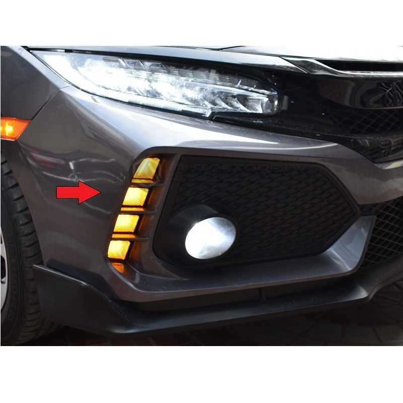 Honda Civic X 3 Lens 2 Color LED Fog Lamps 2016+