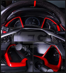 Honda Civic X Red Trims 6 Pieces 2016-2021