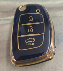 Hyundai Elantra TPU Black Key Fob / Key Cover For 2020 2021 2022