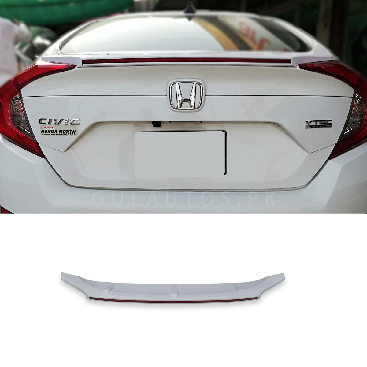 Honda Civic X Trunk Lip Spoiler ABS Plastic 2016 - 2021