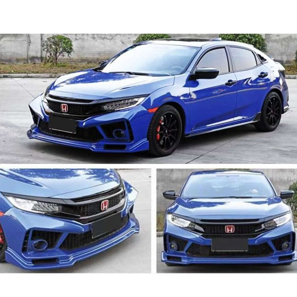 Civic X Facelift Front Bumper Mugen Lip Body kit - Model 2016 - 2020