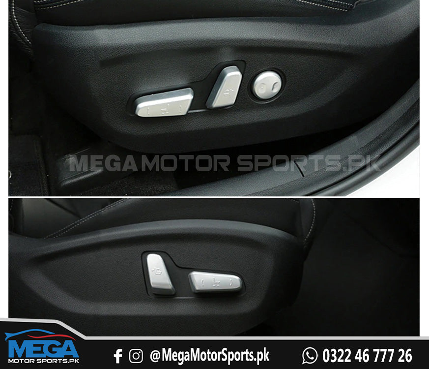 KIA Sportage Chrome Electric Seat Button Covers For 2020 2021