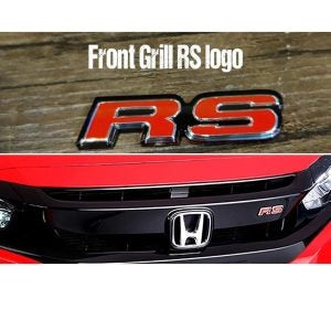 Honda Civic 11th Gen Front Grill RS Logo / OEM RS Logo For 2022 2023