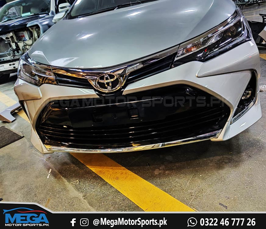 Corolla Altis Grande X Bumpers Facelift Front and Back for 2017 2018 2019 2020 2021