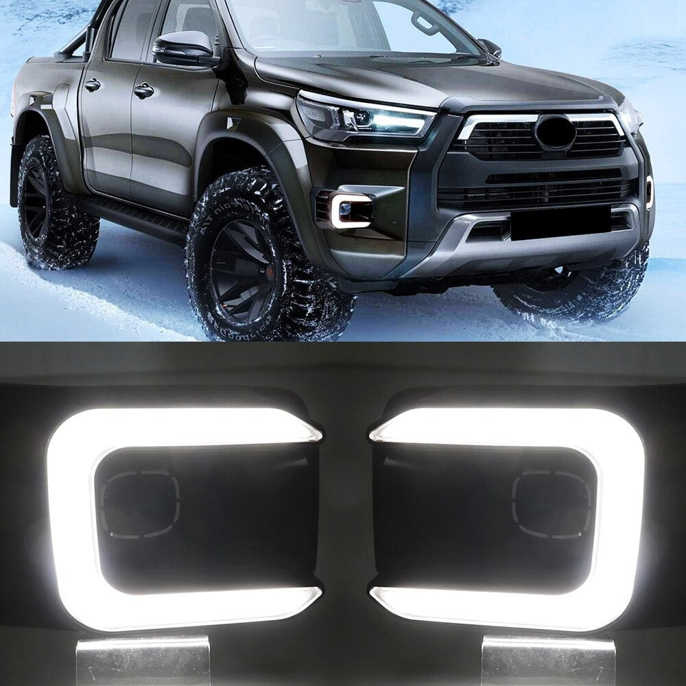 Toyota Hilux Rocco LED Drl Covers For 2020 2021 2022