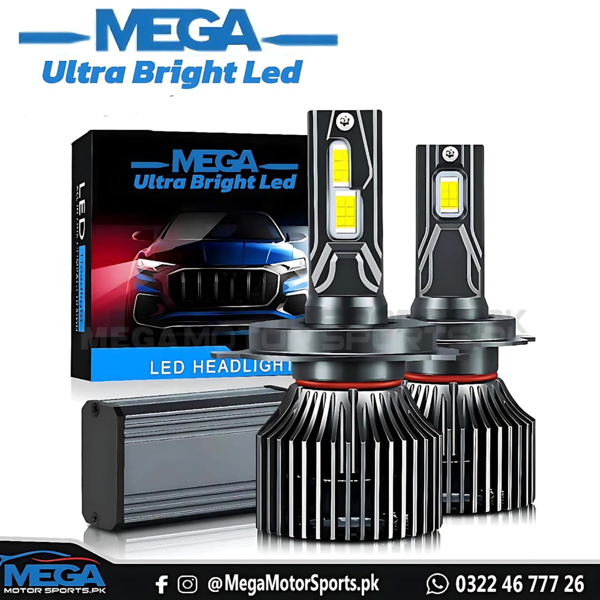 MEGA H7 Ultra Bright LED Bulb Kit