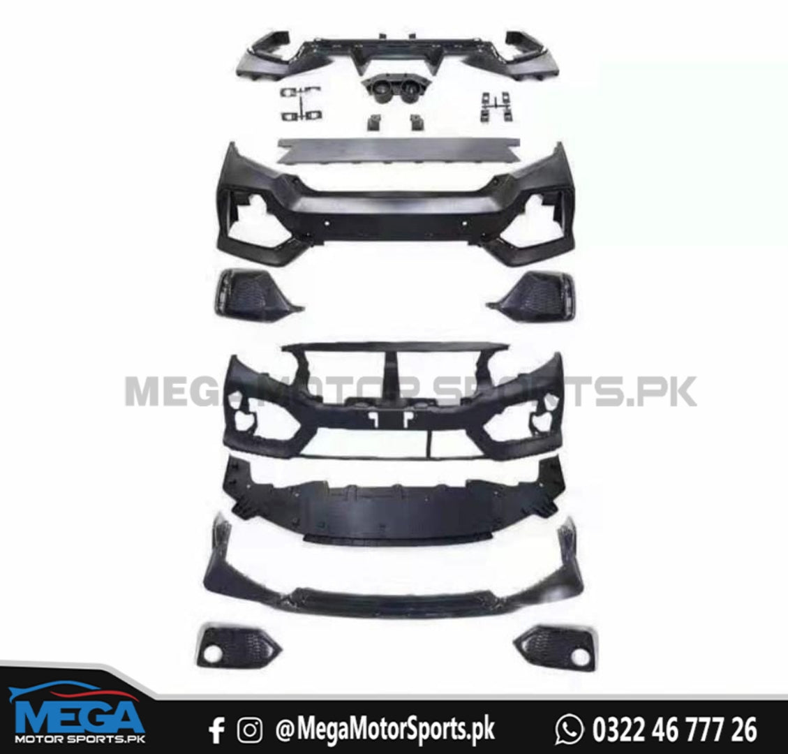 Honda Civic X Type R V3 / SI V3 Body kit For 2016 - 2021