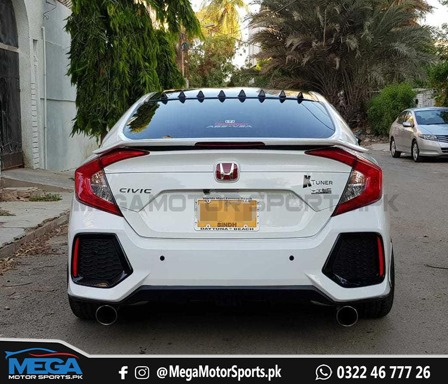 Honda Civic Si Back Bumper Covers For 2016 - 2021