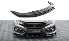Honda Civic X Gloss Black Splitter 3 Pcs For 2016+ Facelift Bumper