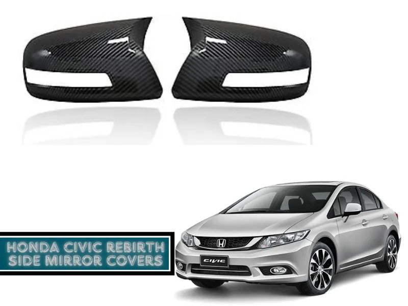Honda Civic Rebirth Replacement Left Side Mirror Cover For 2012 - 2015