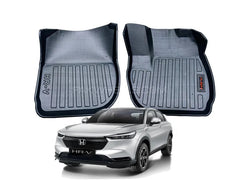 Honda Vezel | HRV 9D Floor Mats Horizontal Stitch Black With Black Grass 2025