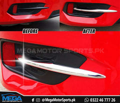 Civic X Rear Bumper Chrome Trim - Facelift Bumper Chrome - 2016+