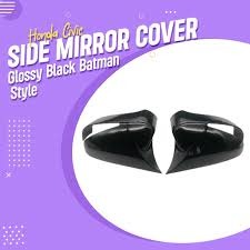 Civic Reborn Batman Style Side Mirror Covers Gloss Black 2006 - 2011