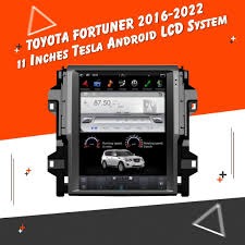 Toyota Fortuner LCD Android Tesla Style - Model 2016-2021