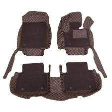 Hyundai Tucson 9D Diamond Floor Mats Coffee With Coffee Grass 2020-2021