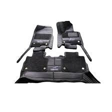 Changan Oshan X7 9D Floor Mats Horizontal Stitch Black With Black Grass 2021-2025