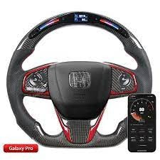 Civic 2022+ Carbon Fiber Steering Cover Leather