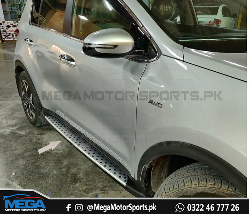 KIA Sportage Dotted Style Side Steps For 2020 2021