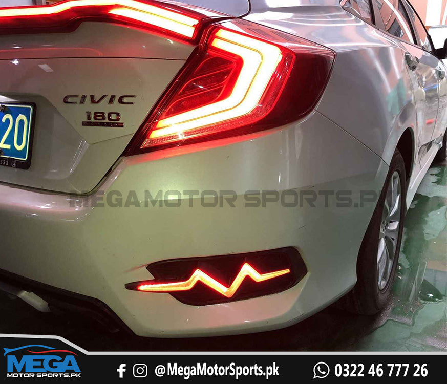 Honda Civic X Back Bumper Light Heartbeat A Style LED 2016-2020