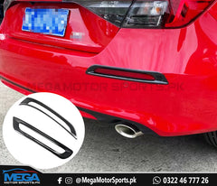 Honda Civic 2022 Carbon Fiber Rear Bumper Reflector Cover Trims For 11th Generation 2022 2023