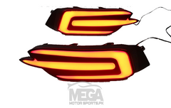 Honda Civic Rear Bumper Brake Lamp Lava Style Model 2016 - 2020