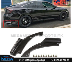 Honda Civic X Carbon Fiber Rear Bumper Splitter V1