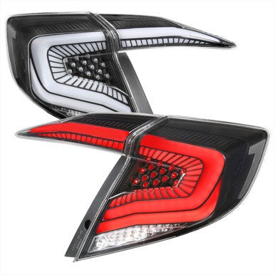 Honda Civic X LED Mugen Taillights - Smoke For 2016 - 2021