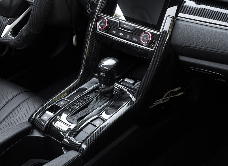 Honda Civic X Carbon Fiber Gear Big U Trim 2016 - 2021