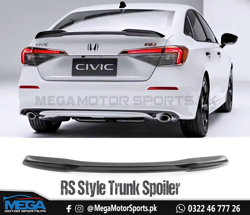 Honda Civic 2022 RS Style Trunk Spoiler For 11th Generation 2022 2023
