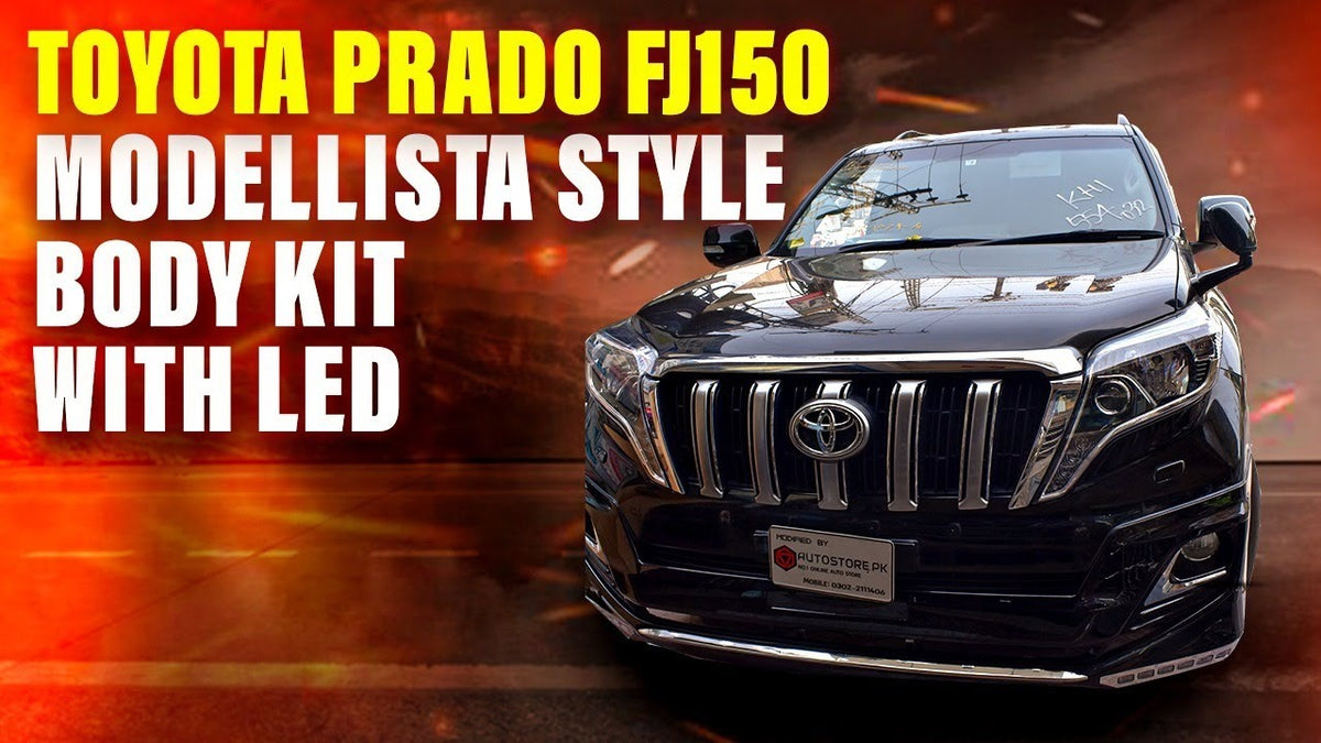 Toyota Prado FJ150 Front Bumper Modellista Style with LED  Model 2009 - 2018