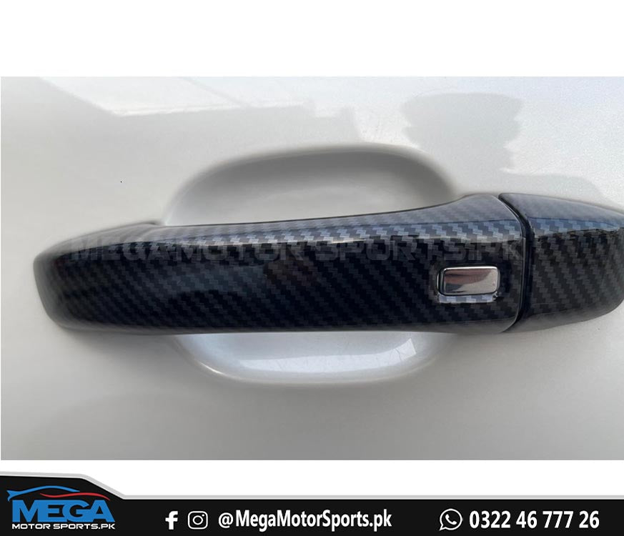 MG HS Carbon Fiber Door Handle Covers For 2020 2021